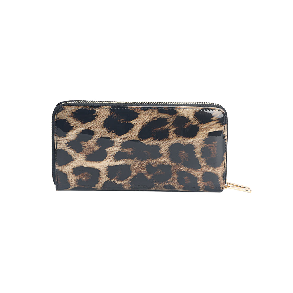 Leopard print small outlet purse