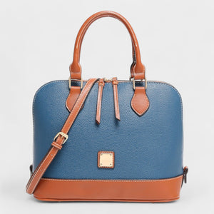 G3010153 LADIES TOP HANDLE SHELL BAG BLUE