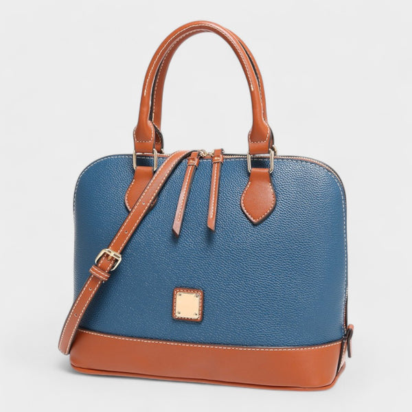 G3010153 LADIES TOP HANDLE SHELL BAG BLUE