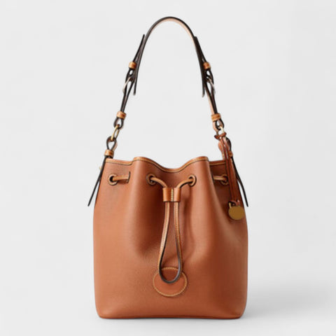 G3010163 LADIES BUCKET BAG BROWN