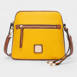 G3010145 LADIES CROSSBODY SHELL BAG MUSTARD