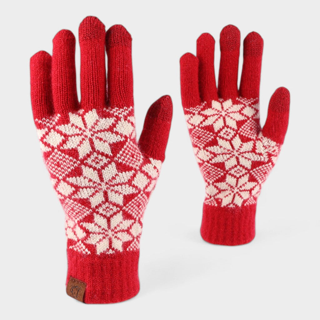 G305002A LADIES WOOL BLEND GLOVES RED